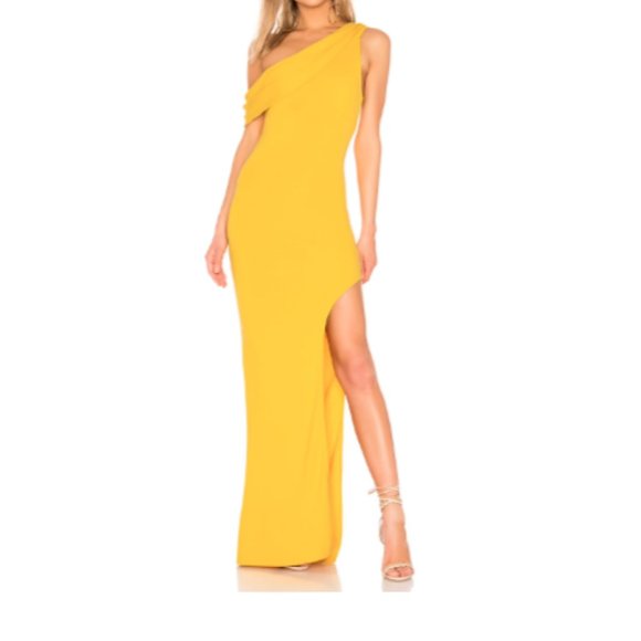 Lovers + Friends Marigold Gown in Marigold SZ S - Picture 1 of 10